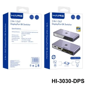 HAING 8K 2 in 1 out Display Port Switch