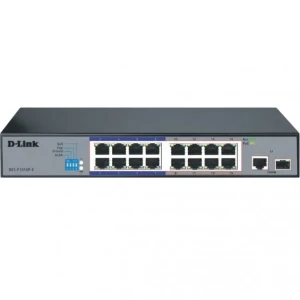 D-Link 16-Port 10/100 Long Range PoE+ Surveillance S