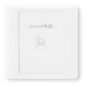 HAING RJ45 Single Port Faceplate 8.6x8.6cm