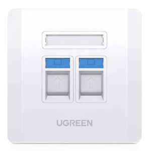 UGREEN Dual Port Wall Plate 1 PCs/Bag