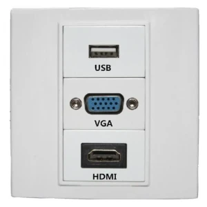 VGA HDMI USB Multimedia Faceplate Wall Plate