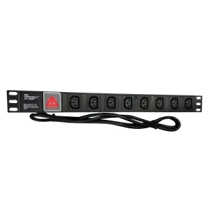 Universal 8-Port EU 16A PDU Loop Power Distribution Unit