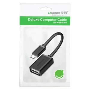 UGREEN Micro USB Male to USB-A Female Cable with OTG Nickel