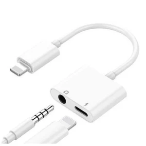 2 in 1 Lightning to 3.5mm Adapter for iPhone