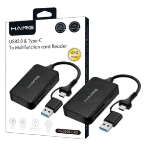 HAING USB2.0 &amp; Type-C to Multi-function Card Reader