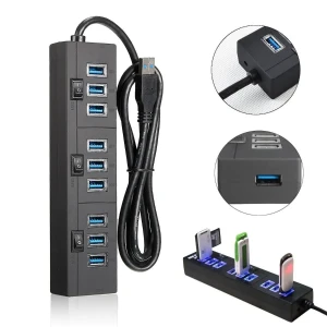10 Port USB 2.0 Hub Power Adapter