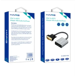  HAING VGA To HDTV Adapter With Audio And Power