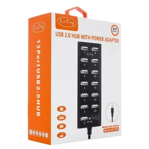 Kai Ping USB 2.0 13 Port Hub with Power Adapter
