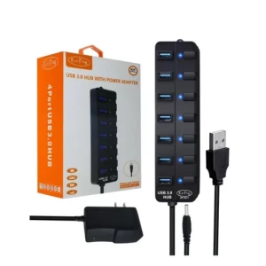  Kai Ping USB 3.0 7 Port Hub with Power Adapter
