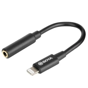 BOYA 3.5mm TRRS Female to Lightning Male Audio Adapter Dong