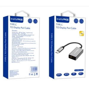 HAING Type-C to Display Port Cable Adapter 4K