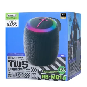 Remax RB-M81 RGB Wireless 7W USB/TF/FM Speaker -Black