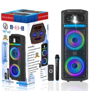 KOLAV Dual 10-inch High power Wireless Bluetooth Audio