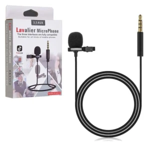 clip Microphone 3.5mm Jack Mini Wired Condenser Microphone