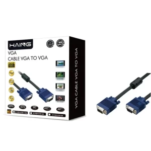 HAING 1080P 15 Pin VGA Male to 15 Pin VGA Male Cable