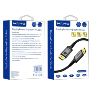 HAING Display Port To Display Port Cable 8K 1.8M