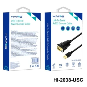 HAING USB To Serial Rs232 Console Cable 1.8M