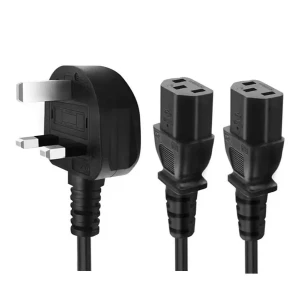 HAING UK 3 Pin Y Splitter Power Cable 2M
