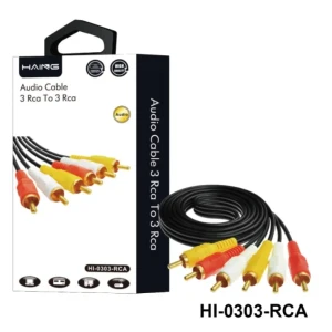  HAING 3 RCA Male to 3 RCA Male Audio Cable