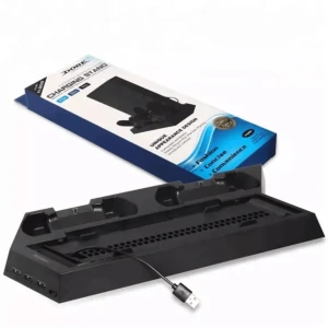 Dobe Tp4-023b for Ps4 Slim Console Vertical Stand with Cooling Fa