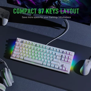 RK ROYAL KLUDGE R87 TKL Mechanical Wired Gaming Keyboard