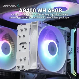DeepCool AG400 CPU Air Cooler White ARGB