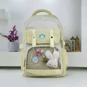 Sac à Dos Scolaire pour Enfants Style Kawaii BoShiKai Jaune – 