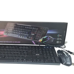 Kit gaming clavier + souris lumineux لوحة مفاتيح و فأرة مضيئة 