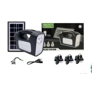  GDLITE 3 kit de Système d'éclairage Solaire Portable +