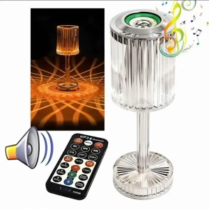 Lampe Cristal LED avec Haut-Parleur Bluetooth – مكبر صوت ومصباح ك
