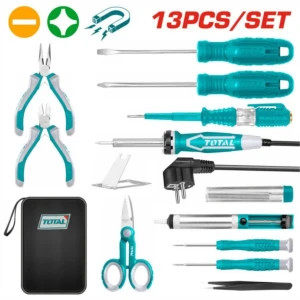Total Ensemble d’outils de télécommunication Total 13 pièces ave