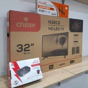 Tv Cristor 32p simple + démo Cristor th500+ Support aston