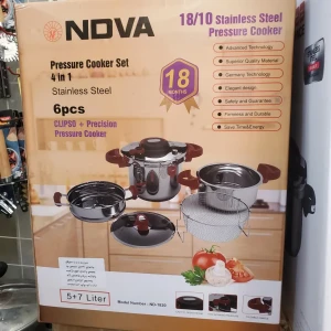 طقم طناجر ضغط Cocotte NOVA 6pcs 5L-7L