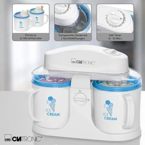 Sorbetière Clatronic ICM 3650 1000 ml – صانعة الأيس كريم