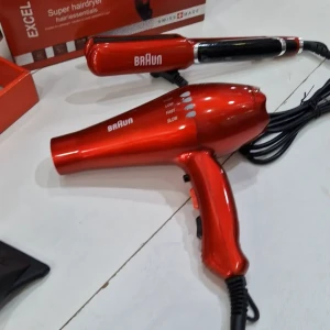 Pack lisseur +séchoir Braun copie Rouge