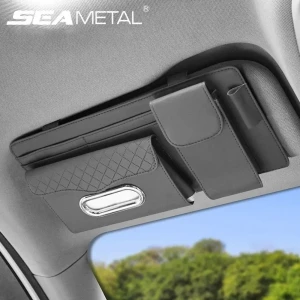 Sac de rangement universel pour pare-soleil de voiture avec étui 