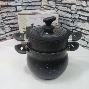 Couscousier Noir Moucheti 5.5 Litr 