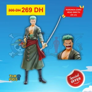 Figurine Rorona Zoro Head Switch One Piece
