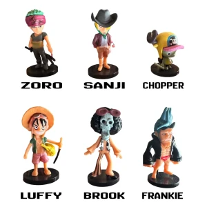 Pack 12 One piece Mini Figurines 5-7 cm 