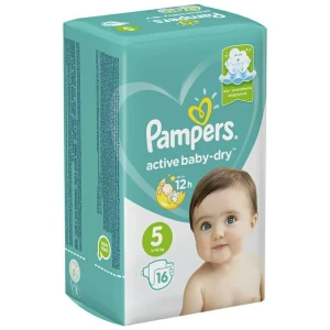 حفاضات pampers مقاس 5 ,16حفاضة