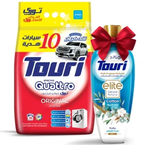 مسحوق غسيل توري كواترو الأصلي مع معطر هدية