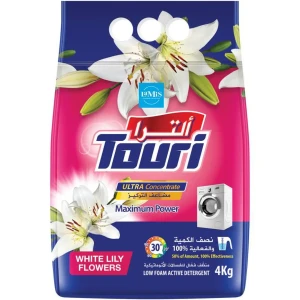 مسحوق غسيل توري الترا برائحة زهور الزنبق الأبيض4 كيلو