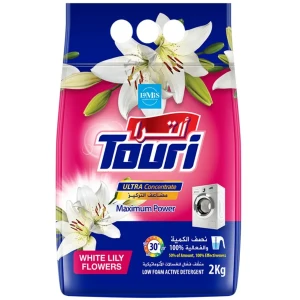 مسحوق غسيل توري الترا برائحة زهور الزنبق الأبيض2 كيلو