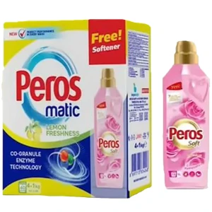 مسحوق غسيل + معطر  من بيروس 4+1كيلو