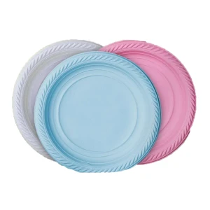 صحون بلاستك شكل مسطح