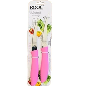 طقم سكاكين قطعتين وردي