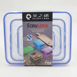 علب بلاستك قوية  لتخزين الطعام بأحجام مختلفة