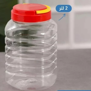 وعاء بلاستك  بحجم 2 لتر 