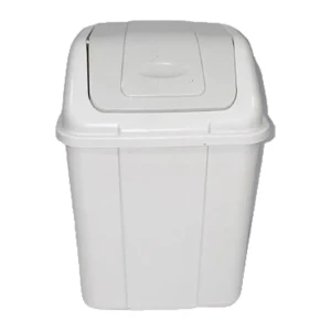 سلة مهملات بلاستك رمادي حجم صغير