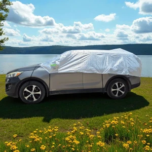 غطاء سيارة نصفي مبطن